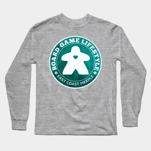 Board Game Lifestyle (Green) Long Sleeve T-Shirt by east coast meeple